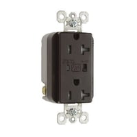 Pass & Seymour® TR5362SP Duplex Extra Heavy Duty Isolated Ground Specification Grade Tamper-Resistant Surge Protective Receptacle, 125 VAC, 20 A, 60 Hz, 1 Phase