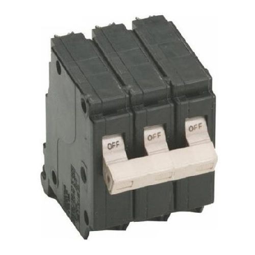 EATON CH315 Type CH Standard Circuit Breaker, 240 VAC, 15 A, 10 kA Interrupt, 3 Poles, Common/Thermal Magnetic Trip