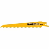 DeWALT® Guaranteed Tough® DW4802-2 General Purpose Tapered Back Reciprocating Saw Blade, 6 in L x 3/4 in W, 6