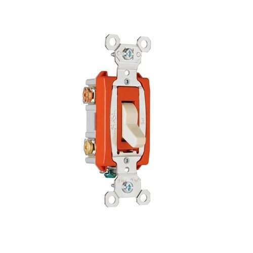 PS20AC3-BKPass & Seymour® PS20AC3BK 3-Way Heavy Duty Toggle Switch, 120/277 VAC, 20 A, 1/2 hp, 3 W Power Rating
