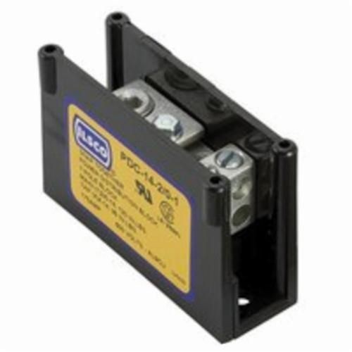 PDC-14-2/0-1ILSCO® ClearChoice® PDC-14-2/0-1 Type PDC Dual Rated Small Power Distribution Block, 600 VAC, 175 A, 1 Pole, 14 to 2/0 AWG, 14 to 4 AWG Wire, Aluminum Alloy