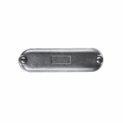 BG68 SAEATON Crouse-Hinds Condulet® BG68 SA Blank Cover With Round Neoprene Gasket, 1-1/2 in, 2 in Hub, For Use With Mogul Series Conduit Bodies Except BUBXL, Copper-Free Aluminum, Electro-Galvanized/Aluminum Acrylic Painted