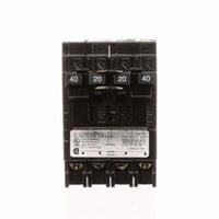 Q24020CT2NCSiemens Q24020CT2NC Low Voltage Miniature Quadplex Residential Molded Case Circuit Breaker, 120/240 VAC, 40 to 20 A, 10 kA Interrupt, 2 Poles, Thermal/Magnetic Trip