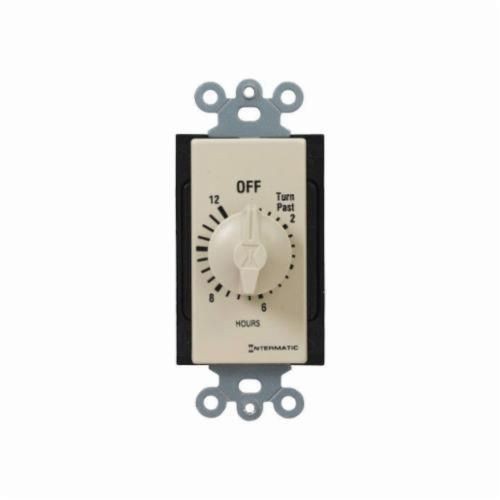 FD12HCIntermatic® FD12HC FD Series Auto Off Decorator Mechanical Spring Wound Timer, 12 hr Setting, 125/257 VAC, 1 hp, 2 hp hp, 1NO/SPST Contact, 1 Poles