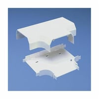 T70TWHPanduit® Pan-Way™ T70TWH T-70 Faceplate Tee Fitting, For Use With Pan-Way® T-70 Surface Raceway System, PVC, White