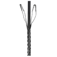 Wiring Device-Kellems 2202010 Double Eye Lace Opening Split Mesh Standard Duty Woven Support Grip, 3260 lb Breaking Strength, 2-1/2 to 3 in Cable, Bronze, Metallic/Tin Coated