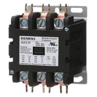 42EF35AFSiemens 42EF35AF Definite Purpose Contactor, 3 Poles, 60 A, 110 to 120 VAC Coil, Class 42 Series