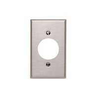 Leviton® 84020-40 Standard Size Traditional Wallplate, 1 Gang, 4-1/2 in H x 2-3/4 in W, 302 Stainless Steel