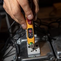 NCVT2PKlein® NCVT2P Dual Range Non-Contact Voltage Tester, 70 to 1000 VAC/12 to 1000 VAC Max Measurable