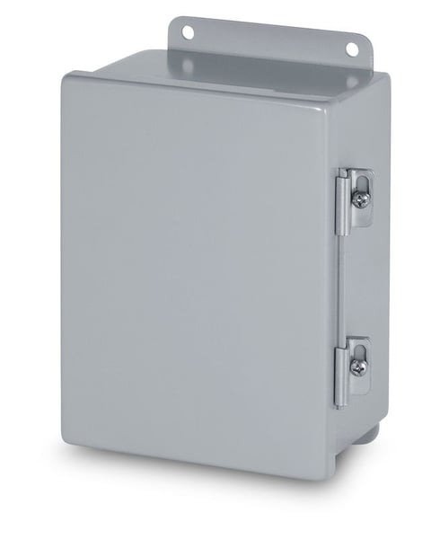 AB-443JHAustin Electrical Enclosures AB-443JH Hinge Boxes, 4 in H x 4 in W x 3 in D, Screw Clamp Cover, NEMA 12/NEMA 13 Nema Rating, Steel