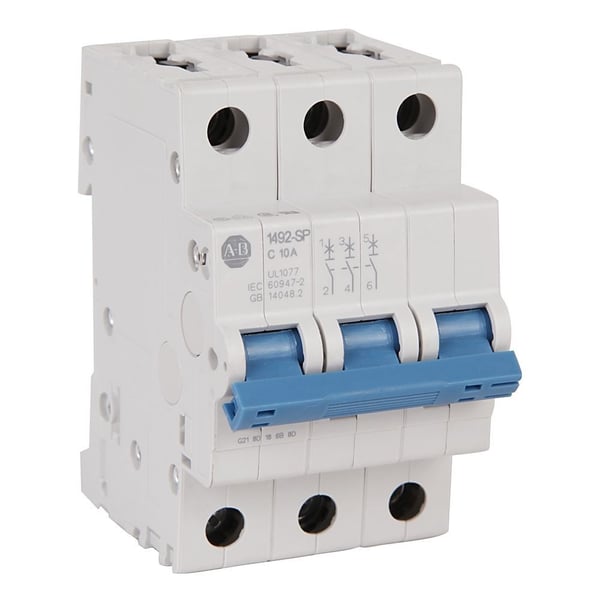 Allen-Bradley 1492-SPM3D160 Supplementary Protectors, 3 Pole Configuration, Trip Curve D, 16A