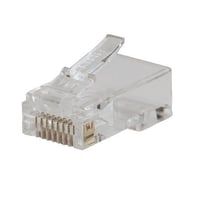 Klein® Pass-Thru™ VDV826-702 8-Contact 8-Position Modular Data Plug, Solid/Stranded Conductor, PVC