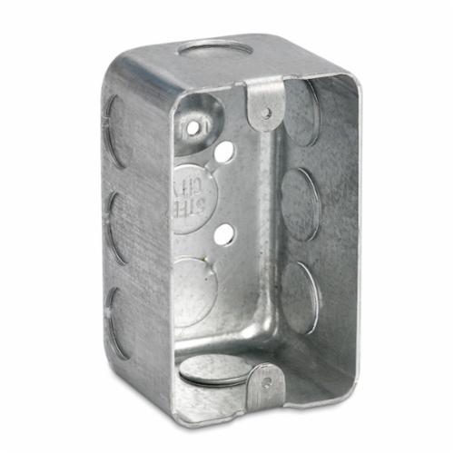 68371-1/2Steel City® 68371-1/2 Drawn Style Utility Box, Steel, 18.8 cu-in Capacity, 1 Gang, 1 Outlet, 10 Knockouts