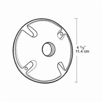 C100ARAB C100A 1-Hole Weatherproof Cover, 4-1/2 in Dia, Dia Cast Aluminum