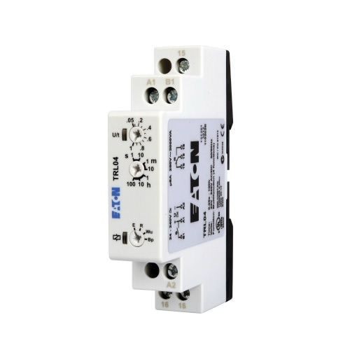 TRL04EATON TRL04 4-Function Compact Universal Timing Relay, 0.05 s to 100 hr Setting, 24 to 240 VAC/VDC, SPDT Contact, 1 Pole