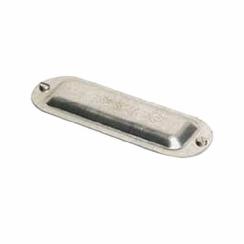 BS350AO-Z/Gedney BS350A Domed Conduit Body Cover, 3-1/2 to 4 in Hub, For Use With Rigid IMC and Conduit Body Opening, Stamped Aluminum, Natural