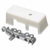 GB5Arlington GB5 Heavy Duty Intersystem Grounding Bridge With White Cover, 0.872 in L x 3.383 in W, 4 Holes, Plastic/Zinc