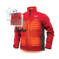 202R-20XLMilwaukee® 202R-20XL Insulated Heated Jacket, XL, Red, Polyester/Brushed Tricot Lining, 44 to 46 in Chest, Resists: Water and Wind