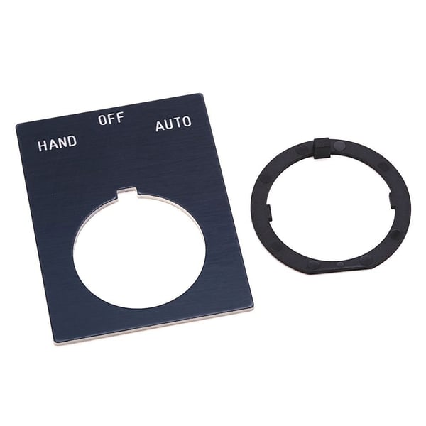 800H-W152Allen-Bradley, 800H-W152, 800H Legend Plate, Standard, FOR.-OFF-REV., Gray