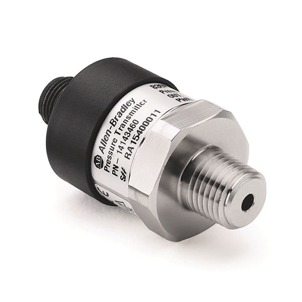 836P-N2NMGC20A-D4Allen-Bradley 836P-N2NMGC20A-D4 Solid-State Pressure Sensor, Standard, Non-Display, Transmitter, 0 psi (0 bar), 1/4 NPT Male, 2000 psi ( 137.89 bar), Gauge, 4-20 mA Analog Only, 4-Pin DC Micro(M12),