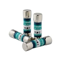 Littelfuse® POWR-GARD® FLM01.6 FLM Time Delay Supplemental Midget Fuse, 1.6 A, 250 VAC/125 VDC, 10 kA Interrupt, Cylindrical Body