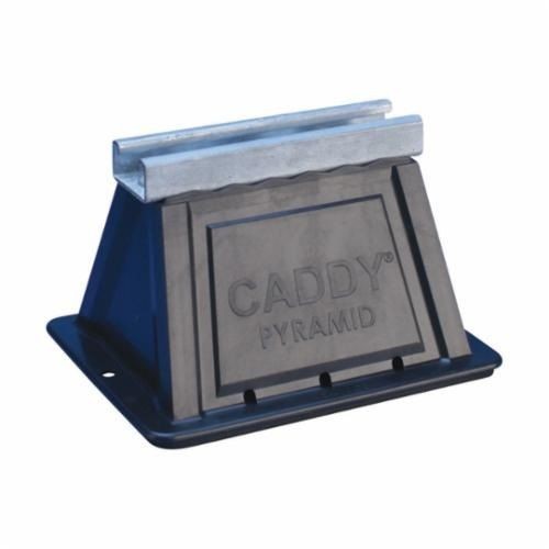 nVent CADDY PYRAMID PSF6C ST Fixed Strut Support, 6 in L x 6 in W, For Use With PYRAMID Rooftop Systems, Polyethylene/Polypropylene/Steel