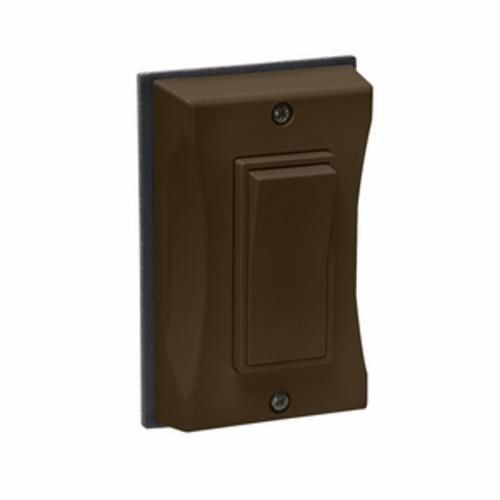 BELL® 5123-2 1-Gang Non-Metallic Vertical Weatherproof Decorator Switch Cover, 1.505 in L x 4.82 in H, For Use With 1-Pole/3-Way Decorator Switch, Bronze