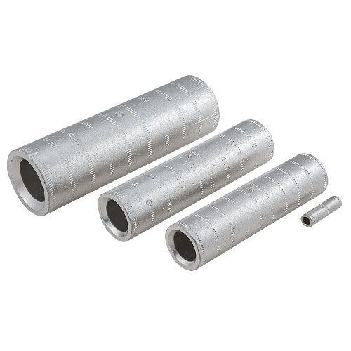 ASN-2ILSCO® ClearChoice® ASN-2 Type ASN Dual Rated Compression Sleeve, 2 AWG Aluminum/Copper Conductor, Die Code: 348, 1.94 in L, Aluminum