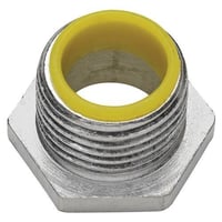 56DEATON Crouse-Hinds 56D Non-Insulated Threaded NPSM Conduit Bushed Nipple, 2-12 in, For Use With Rigid/IMC Conduit, Die Cast Zinc