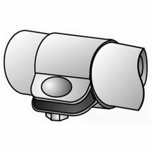 SSP-75O-Z/Gedney SSP-50 Split Conduit Coupling, 1/2 in, For Use With IMC/Rigid Conduit, Malleable Iron, Zinc Plated
