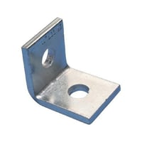 nVent CADDY L100000EG Angle Bracket, 2 Holes, 2-1/4 in L x 1-5/8 in W x 1/4 in THK, Steel