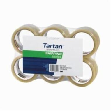 71001828343M™ 3710L-6 General Purpose Shipping Packaging Tape, 109.36 yd L x 1.88 in W, Hot Melt Synthetic Rubber Resin Adhesive, Polypropylene Backing, Clear