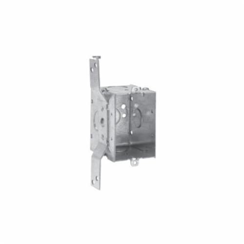 Crouse-Hinds Thepitt® TP224 Deep Gangable Welded Switch Box, Steel, 12.5 cu-in Capacity, 1 Gang, 2 Knockouts, 2 in W x 2-1/2 in D x 3 in H
