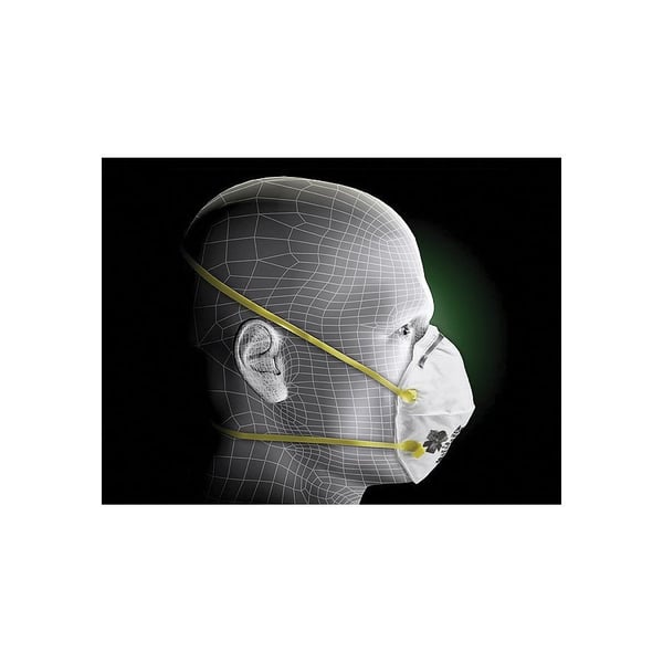 71001327423M™ 051138-46457 8210 Cup Style Disposable Particulate Respirator With Adjustable Nose Clip, Standard, Resists: Non-Oil Dust and other Particles