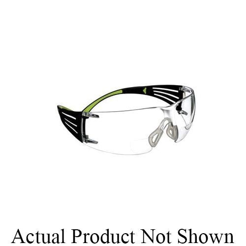 71001153253M™ SecureFit™ 078371-66513 400 Series Premium Protective Eyewear With +2.0 Diopter Reader, Anti-Fog, Clear Lens, Frameless Frame, Clear, Plastic Frame, Polycarbonate Lens, ANSI Z87.1-2003