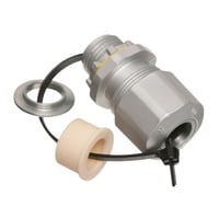 LTMC50Arlington LTMC50 Heavy Duty Liquidtight Cable Fitting, 1/2 in Trade, 1/2 in Knockout, 0.415 to 0.565 in Cable Openings, Die Cast Zinc, Textured