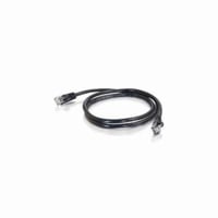 Quiktron® 570-135-005 Value Booted Patch Cord, Cat 5e, 24 AWG Solid Copper Conductor, Male RJ45 Connector, 5 ft L Cord, Black