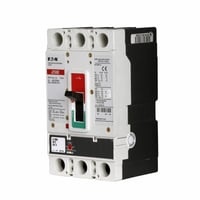 JGE3225FAWEATON JGE3125FAG Type JGE Molded Case Circuit Breaker, 600 VAC, 125 A, 18/25/65 kA Interrupt, 3 Poles, Adjustable Magnetic/Fixed Thermal Trip