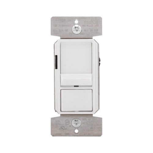 SAL06P2-WEATON SAL06P2-W AL Series Preset Slide Dimmer, 120 VAC, 1 Poles, 3-Way On/Off Operation, White