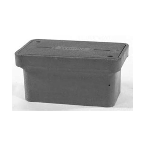 QUAZITE® PG1118BA18 Open Bottom PG Style Small Straight Wall Tier-22 Underground Enclosure Box, 18 in L x 11 in W x 18 in H, Polymer Concrete