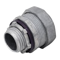 Data-Spec SheetMadison Electric LQA-1125 3-Piece Standard Straight Liquid Tight Connector, 1-1/4 in Trade, Die Cast Zinc