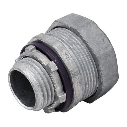 Data-Spec SheetMadison Electric LQA-1125 3-Piece Standard Straight Liquid Tight Connector, 1-1/4 in Trade, Die Cast Zinc