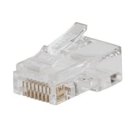 Klein® Pass-Thru™ VDV826-729 8-Contact 8-Position Modular Data Plug, Solid/Stranded Conductor, PVC