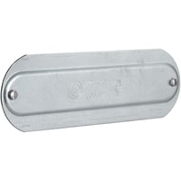 OL-30MKillark® Duraloy® 5 OL-20M Stamped Conduit Body Cover, 3/4 in Hub, For Use With O Series/Duraloy® 5 Fitting, Steel, Galvanized/Natural