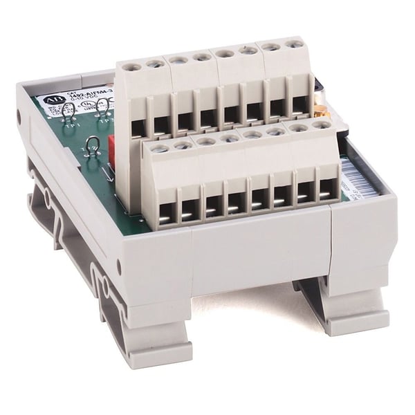 1492-AIFM4I-F-5Allen-Bradley 1492-AIFM4I-F-5 Fusible 4 Channel Analog IFM, 24V Blown Fuse Indicators and Test Points, 5 Terminals per Input, Analog Interface Module