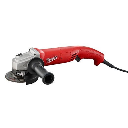 Milwaukee® 6121-31 Double Insulated Small Angle Grinder, 4-1/2 in Dia Wheel, 5/8-11 Arbor/Shank, 120 VAC, Black/Red/Silver