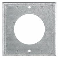 Wiring Device-Kellems HBL50SC Non-Weatherproof Cover, 4 in L x 4 in W, Steel