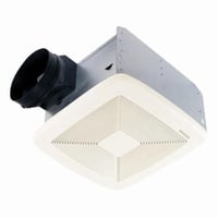 QTXE110Broan® Ultra Silent™ Heat-A-Ventlite® QTXE110 Ultra-Quiet Bathroom Exhaust Fan, 110 cfm, 6 in Dia Duct, 33.5 W, 120 VAC, 0.3 A, 0.7 sones, Domestic