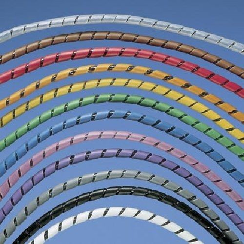 Panduit® T50F-C Reusable Spiral Wrap, 1/2 in OD Dia x 100 ft L x 0.06 in THK, Polyethylene, Natural