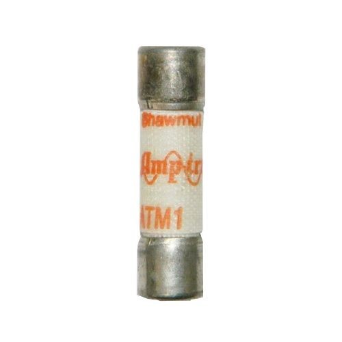 Mersen Amp-Trap® ATM1 Low Voltage Fast Acting Fuse, 1 A, 600 VAC/VDC, 100 kA, Class Midget, Cylindrical Body